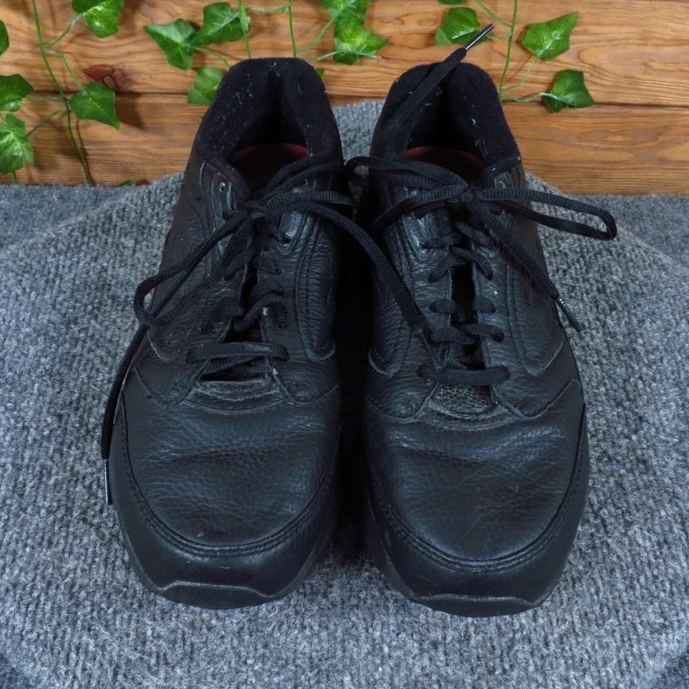 Brooks Addiction Walker Women Walking Shoes Size 9 Work Fitness Black Leather